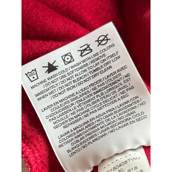 Nike Youth Dri Fit Loose Fit Therma Training Hoodie Sweatshirt Pockets Red XL - Picture 14 of 14